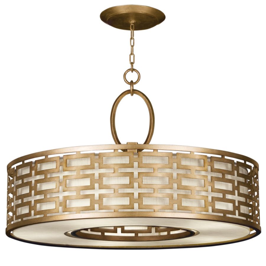 Gold / White Linen Shade - 787640-2