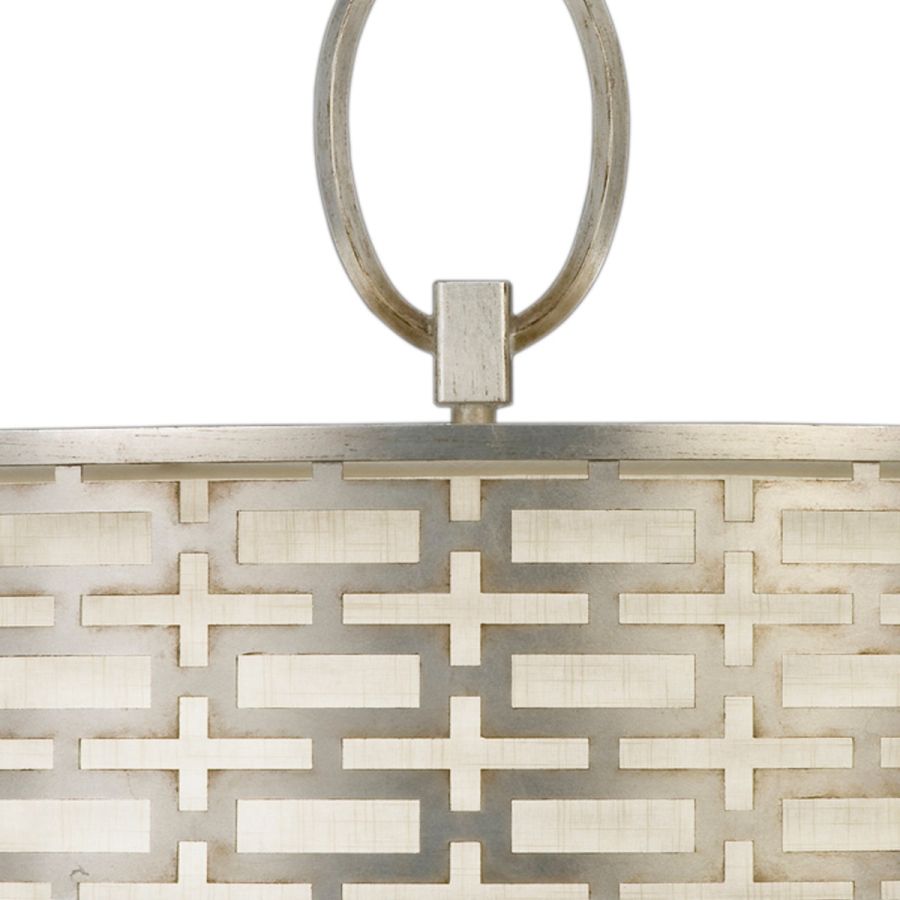 Silver / White Linen Shade - 787640