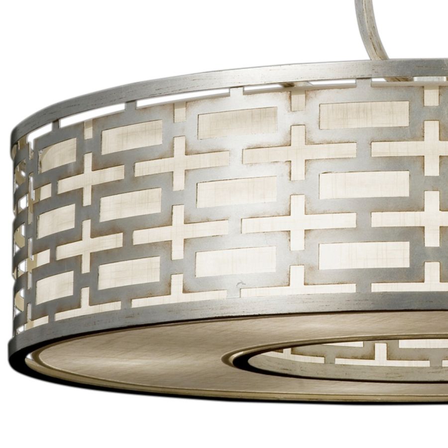 Silver / White Linen Shade - 787640