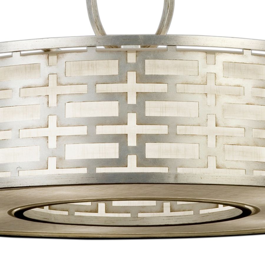 Silver / White Linen Shade - 787640