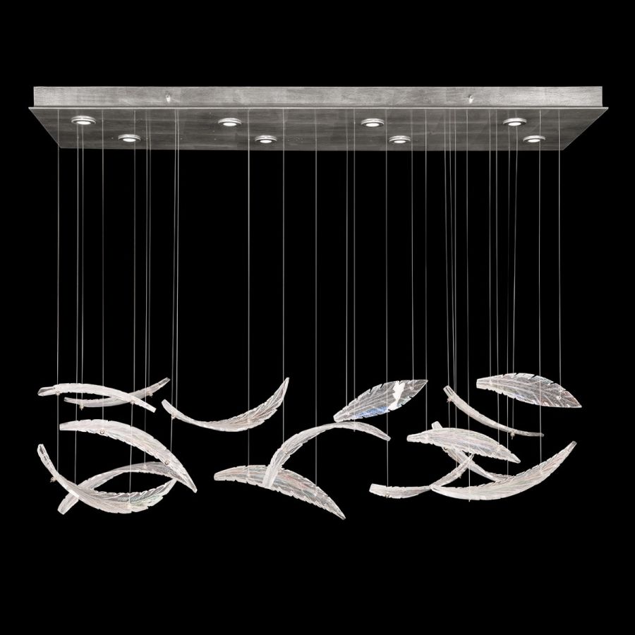 Elevate 54″ 894840-112 Silver / Dichroic “Plumes”