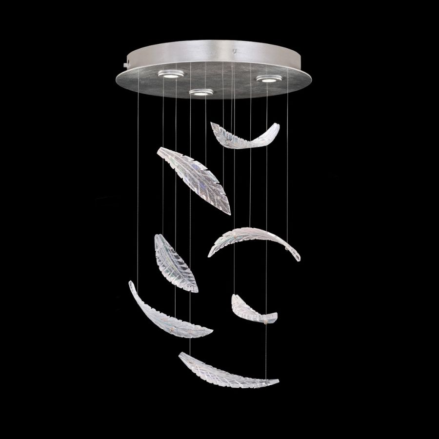 Elevate 18″ 895640-111 Silver / Dichroic “Plumes”