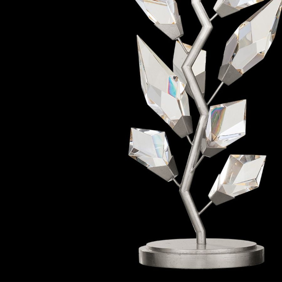 Silver/ White Fabric Shade - 908010-1