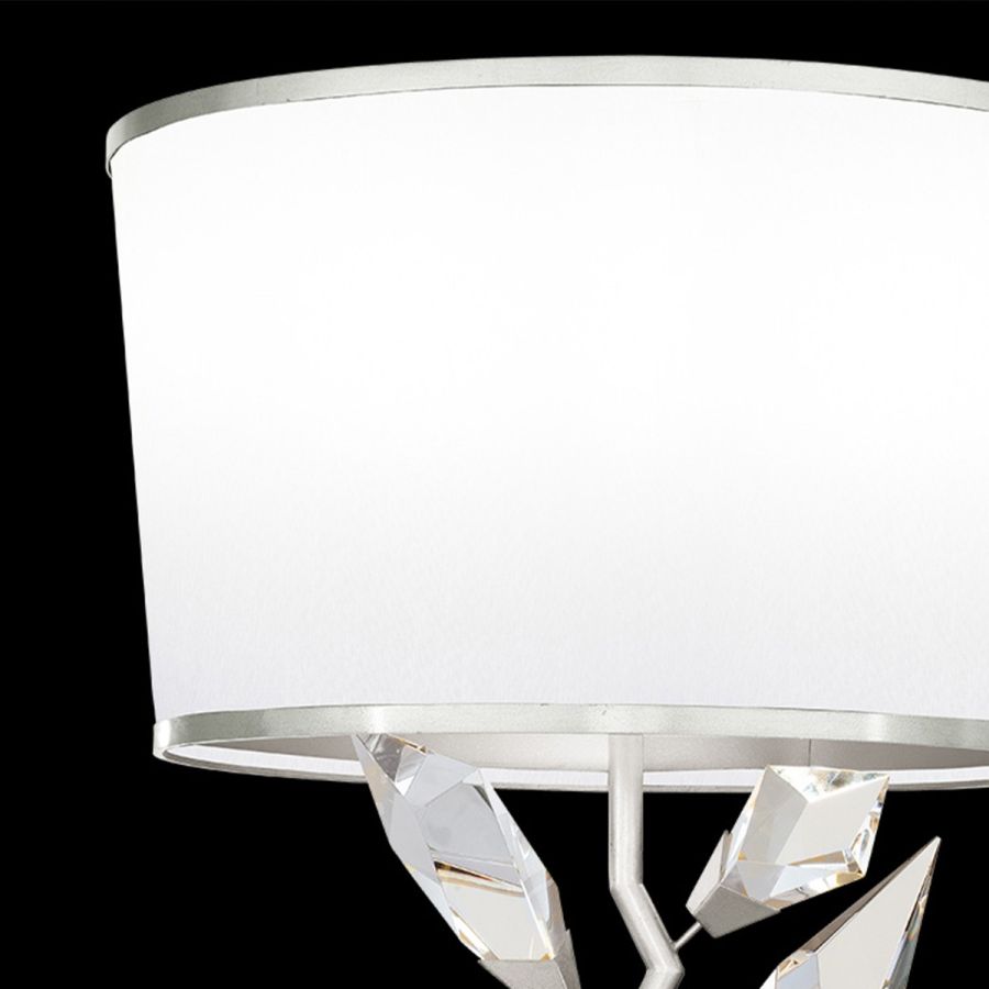 Silver/ White Fabric Shade - 908010-1