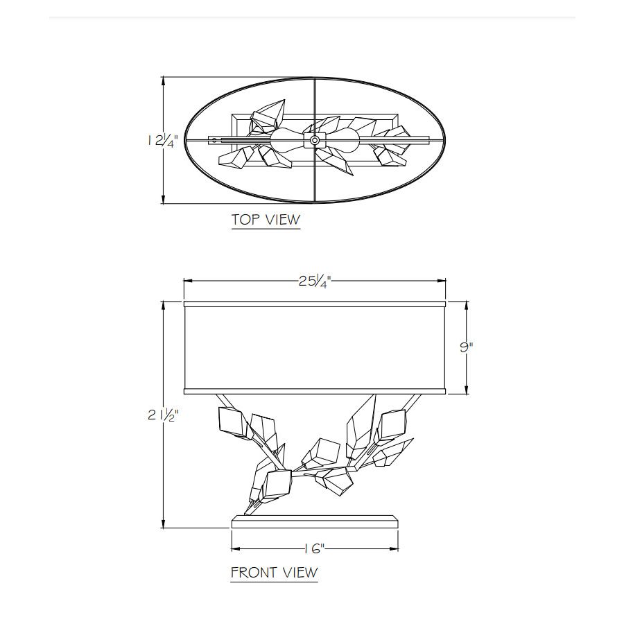 Foret 21.5" Left Side Table Lamp 908510-1