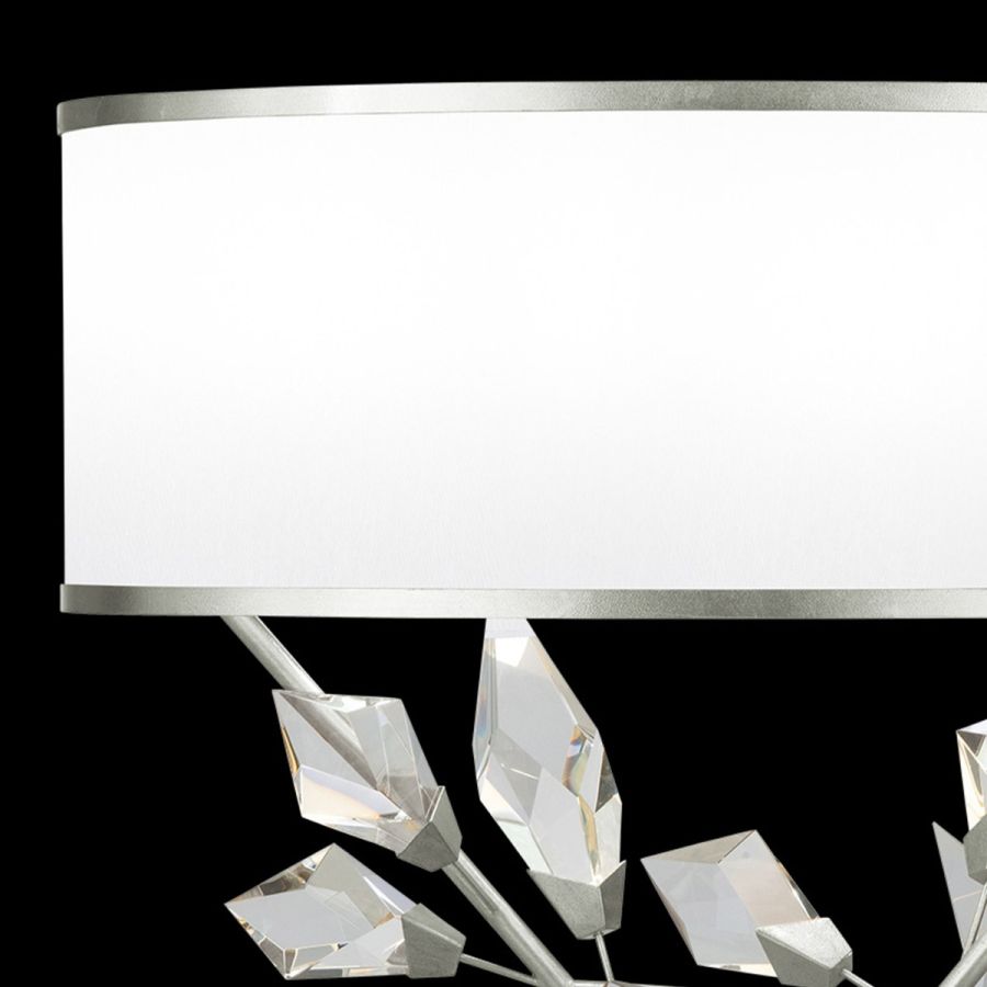 Silver/ White Fabric Shade - 908610-1
