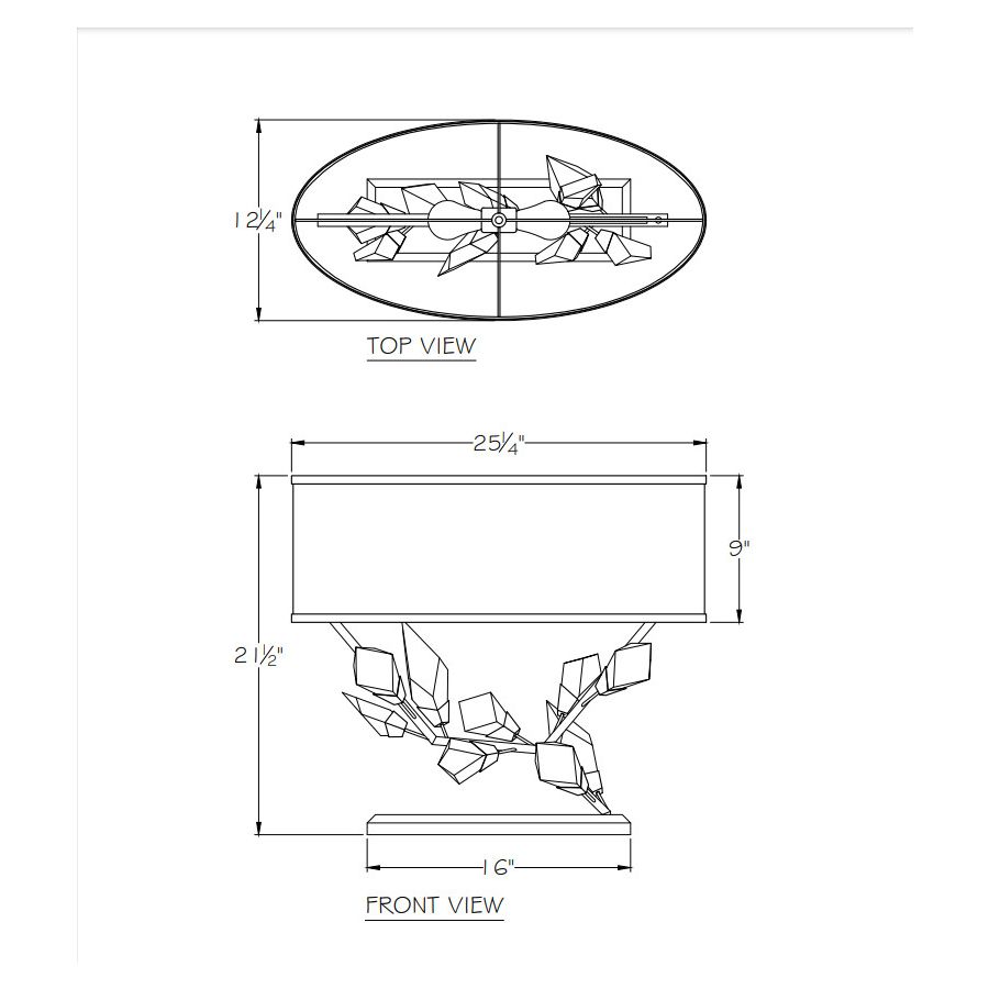 Foret 21.5" Right Side Table Lamp 908610-1