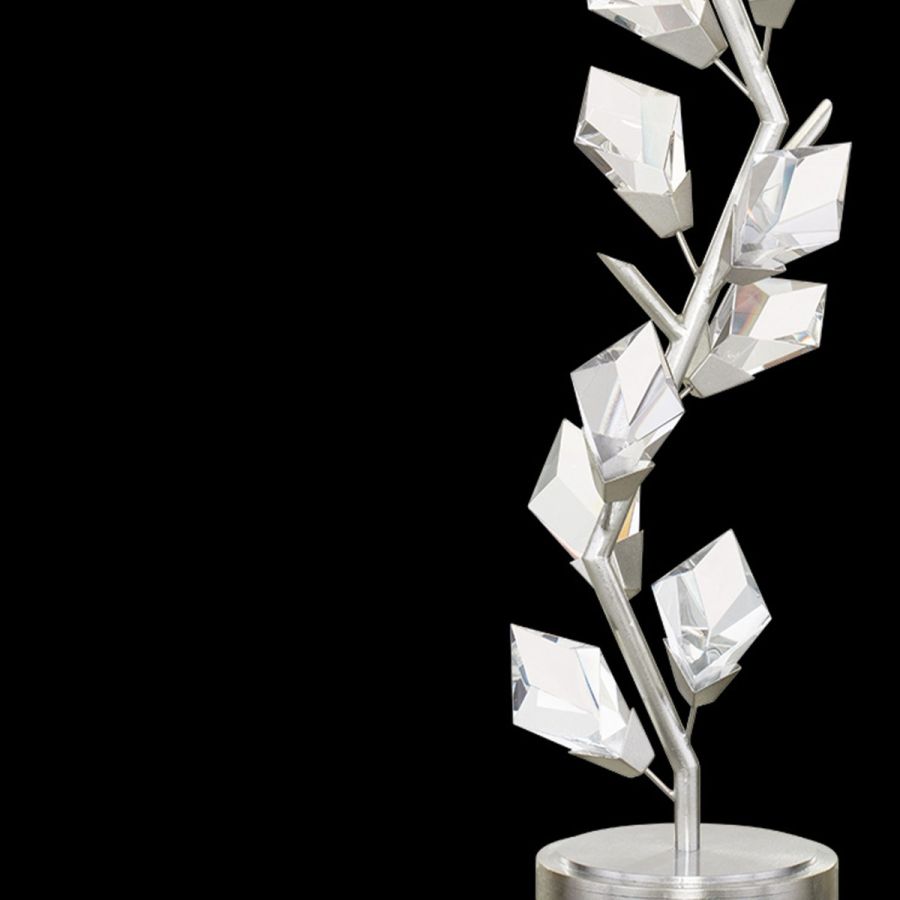 Silver/ White Fabric Shade - 908815-1