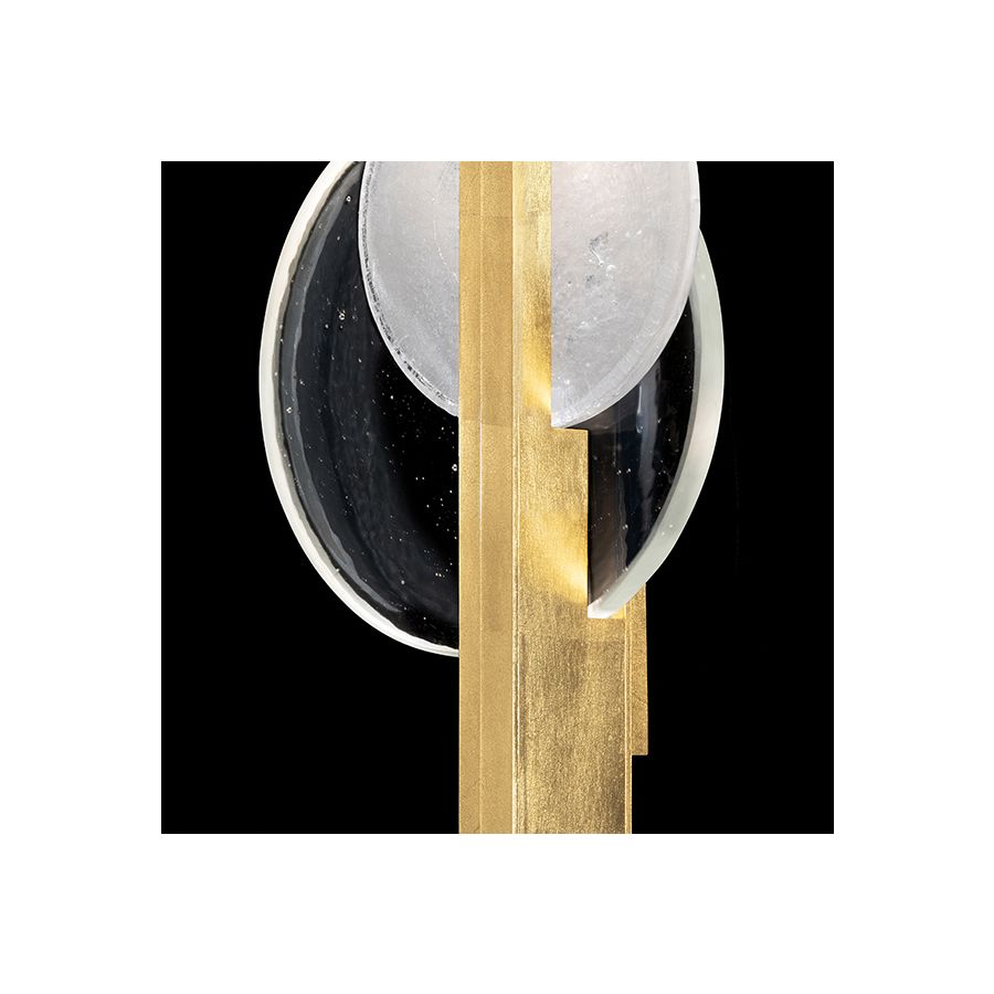 Gold Leaf / Clear & White Glass 920550-3