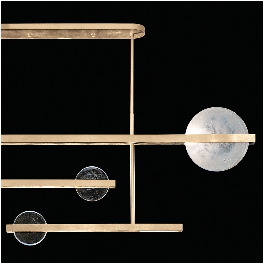 Soft Gold Leaf / Clear & White Glass 921240-5