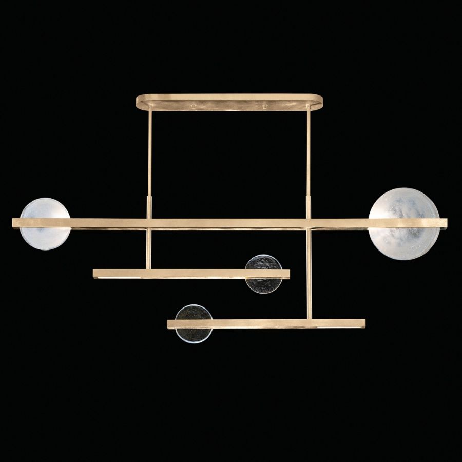 Soft Gold Leaf / Clear & White Glass 921240-5