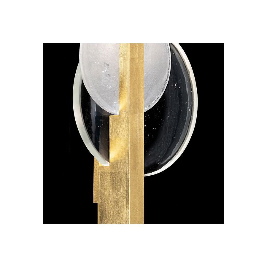 Gold Leaf / Clear & White Glass 921650-3