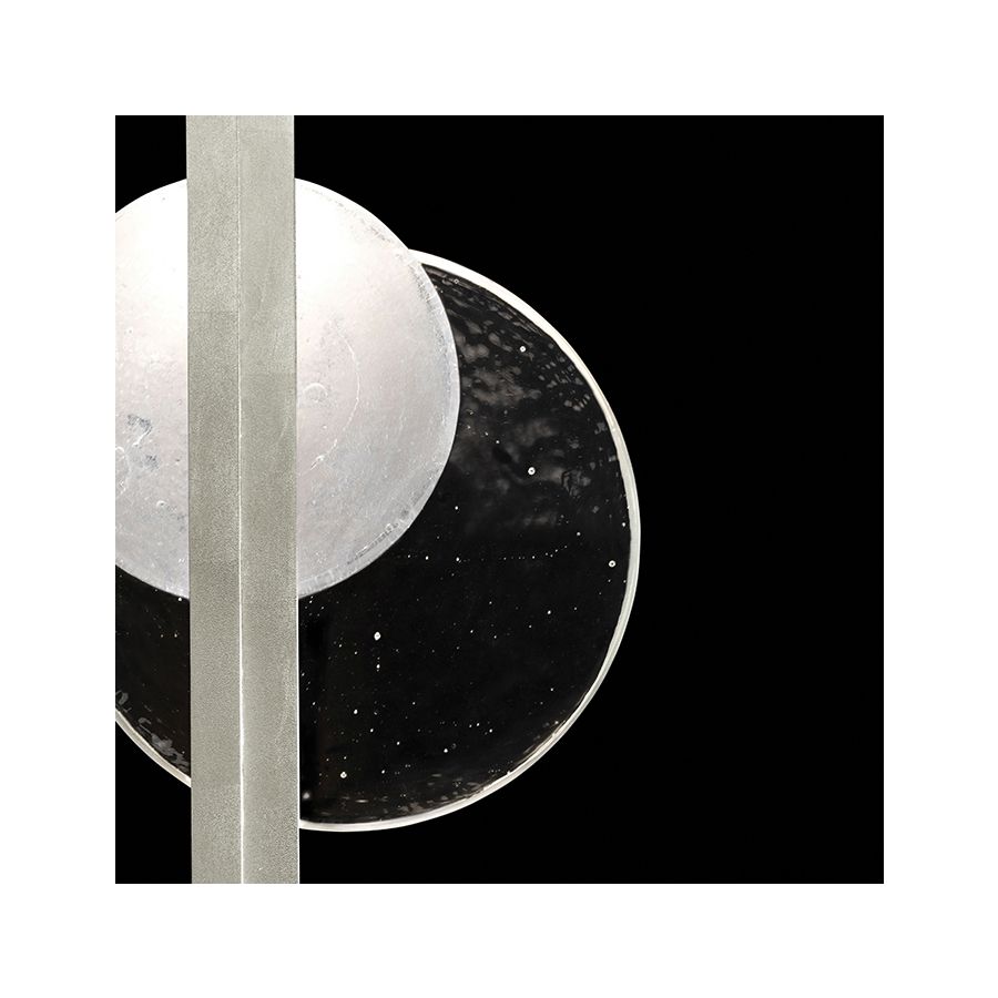 Silver Leaf / Clear & White Glass 921650-4