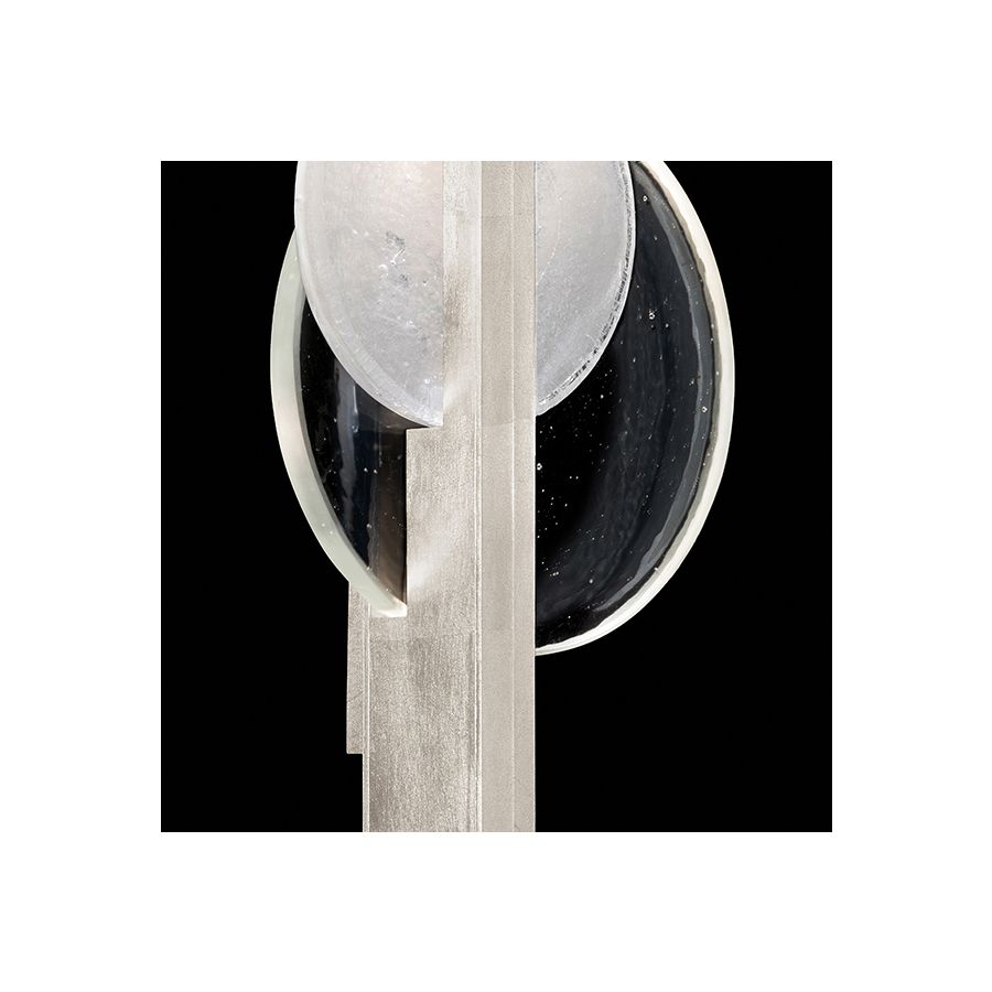 Silver Leaf / Clear & White Glass 921650-4