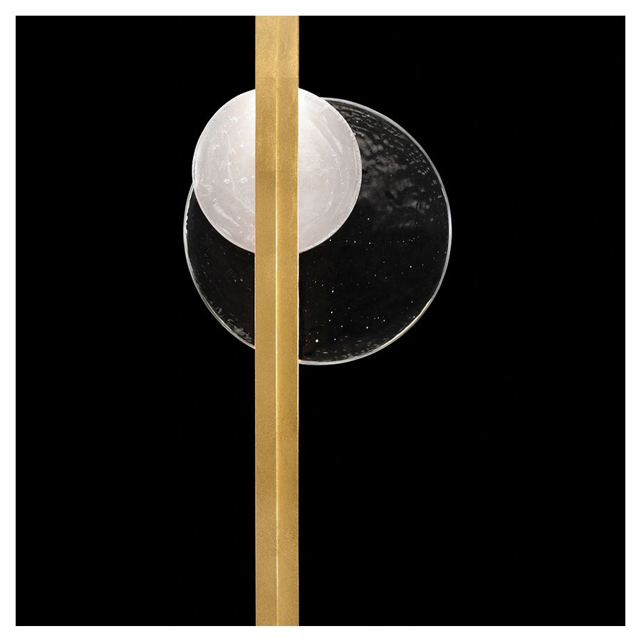 Gold Leaf / Clear & White Glass 921750-3