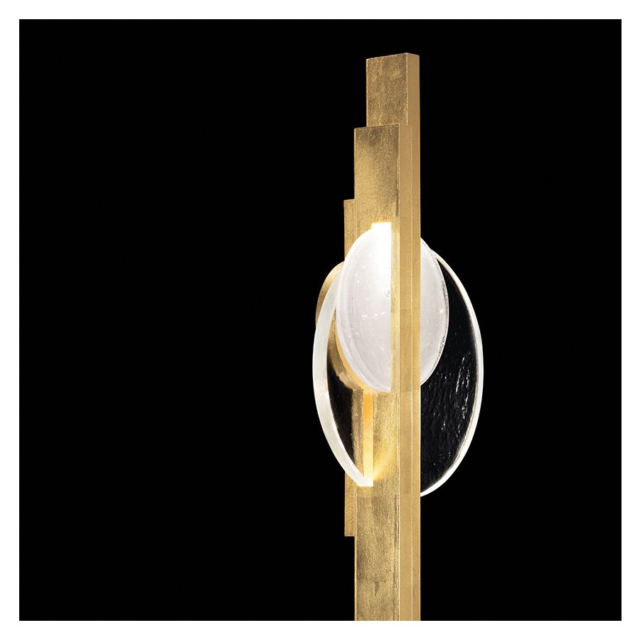 Gold Leaf / Clear & White Glass 921750-3