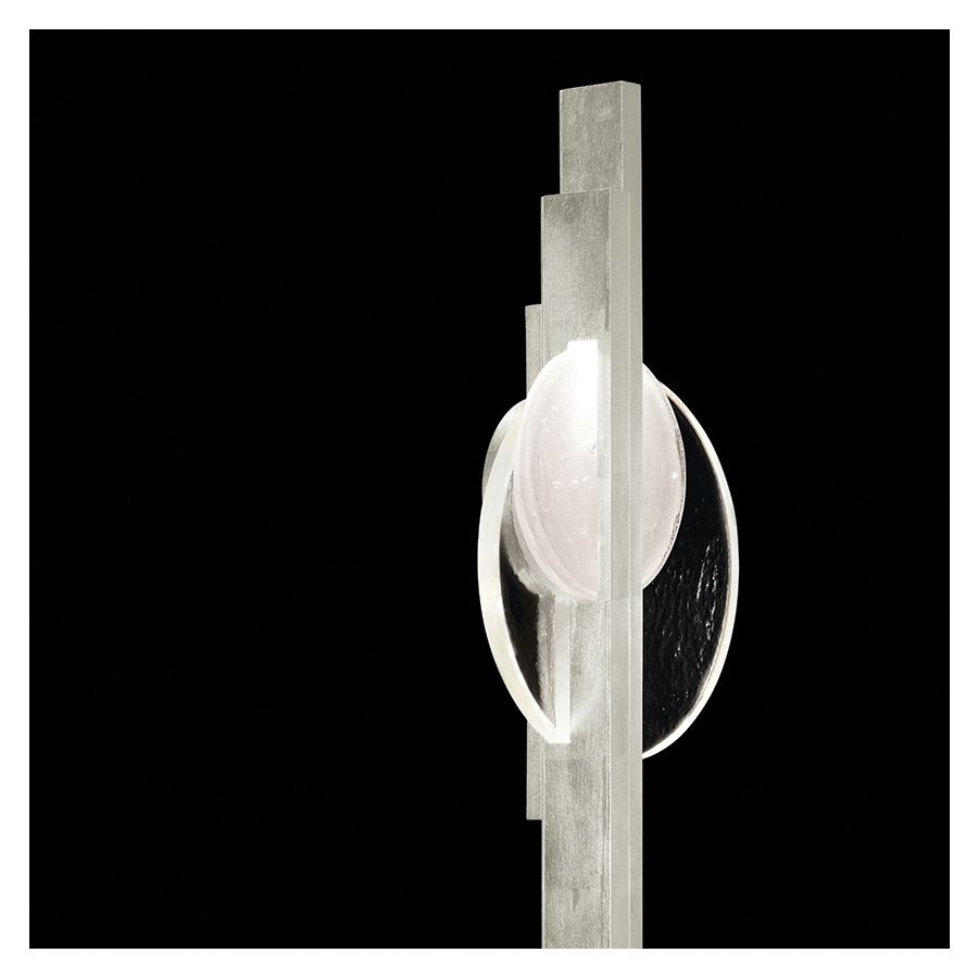 Silver Leaf / Clear & White Glass 921750-4