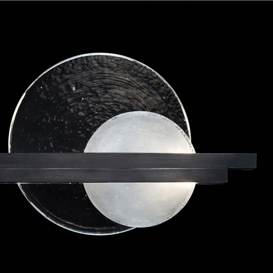 Black Iron / Clear & White Glass 922350-1