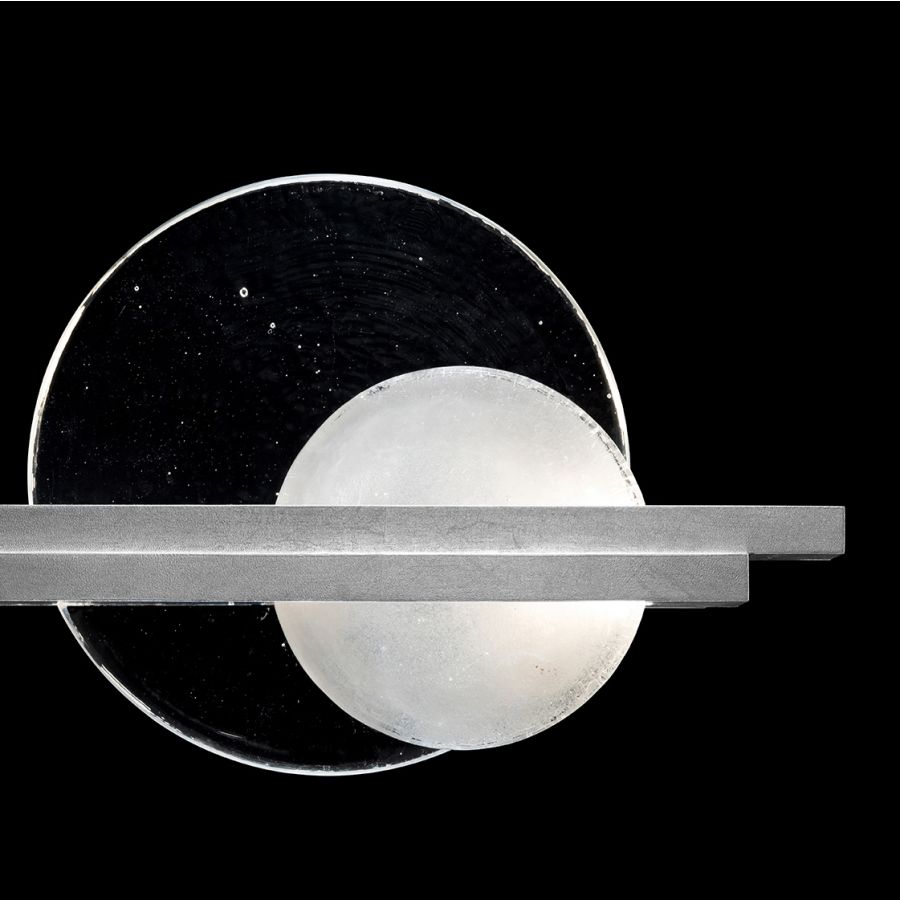 Silver Leaf / Clear & White Glass 922350-4