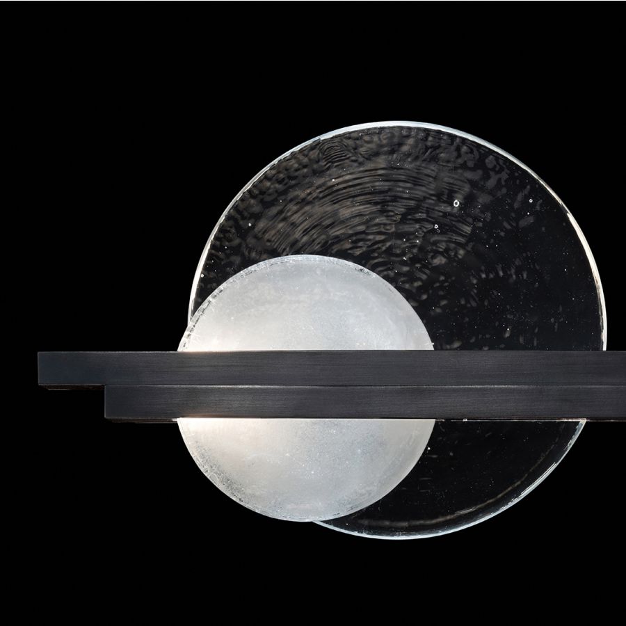 Black Iron / Clear & White Glass 922450-1