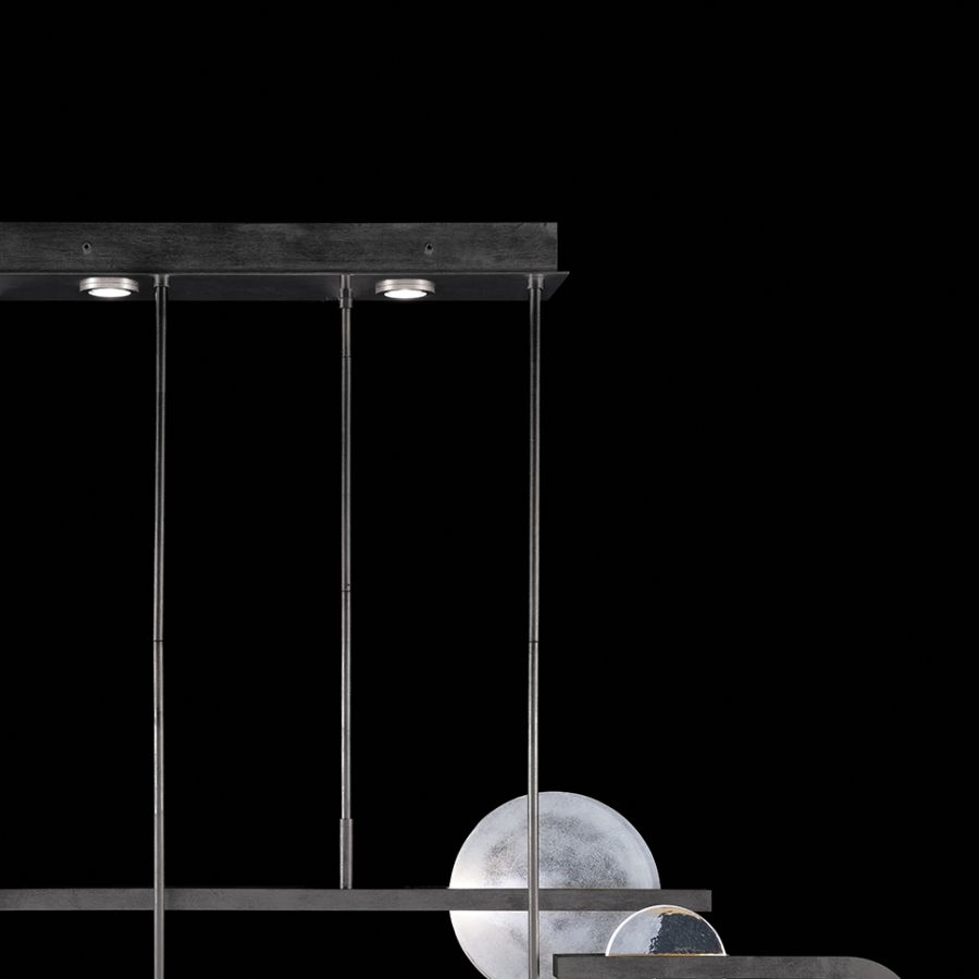 Black Iron / Clear & White Glass 922840-1