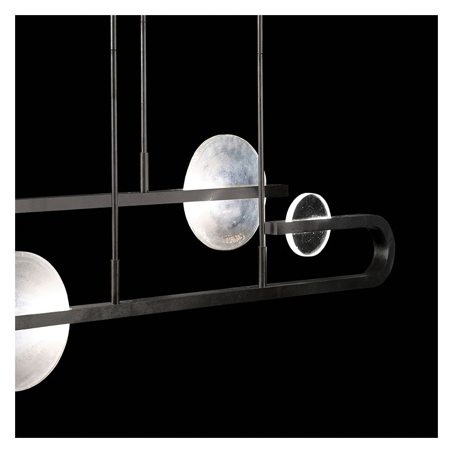 Black Iron / Clear & White Glass 922840-1