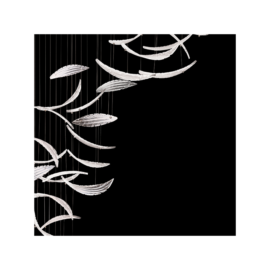 Elevate 54″ 894840-121 Silver / White “Plumes”