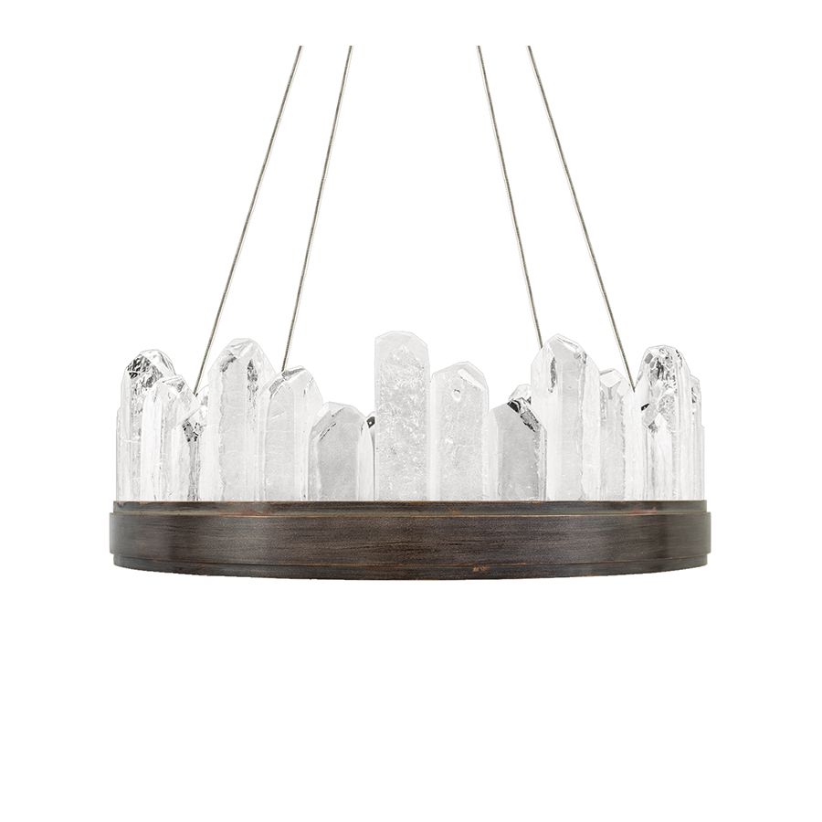 Patinated bronze finish