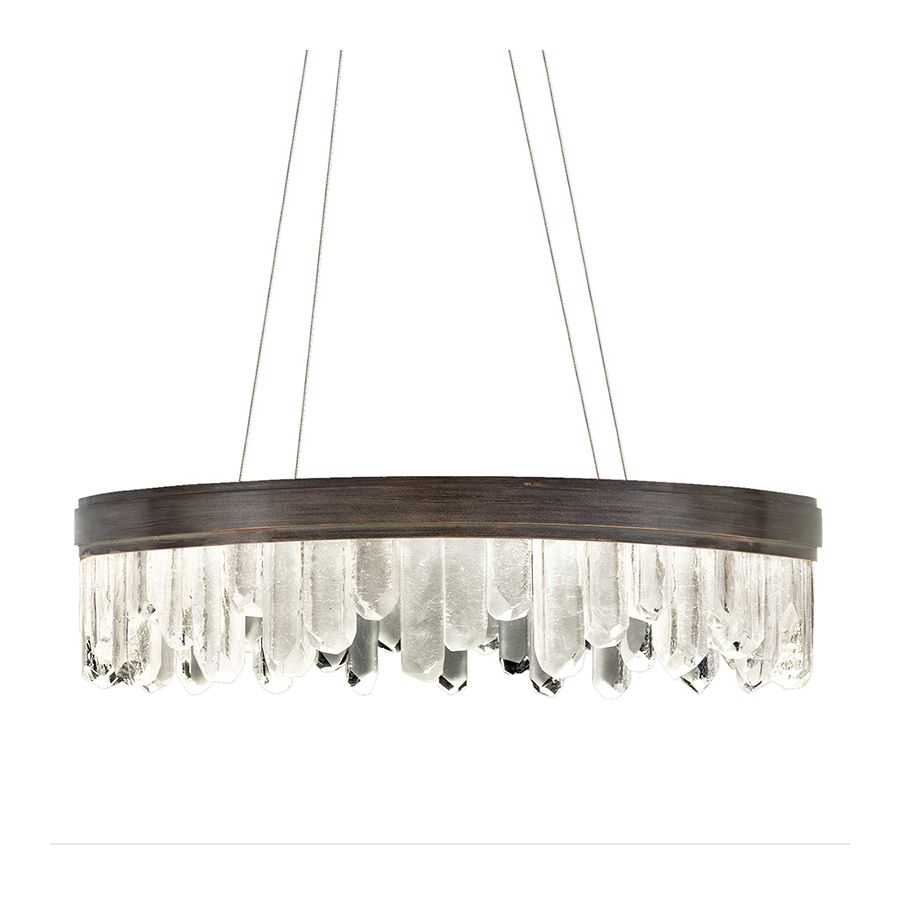 Patinated bronze finish