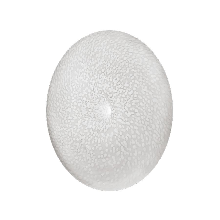 Wall (ceiling) led lamp / White Rugiada glass / cm.: 50 x 50 x 15 / inch.: 19.7" x 19.7" x 5.9"