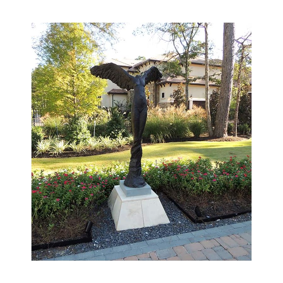 Luna II Edition 35 73.5"H, 25"D, 45"W Bronze, black/brown patina Light grey granite base