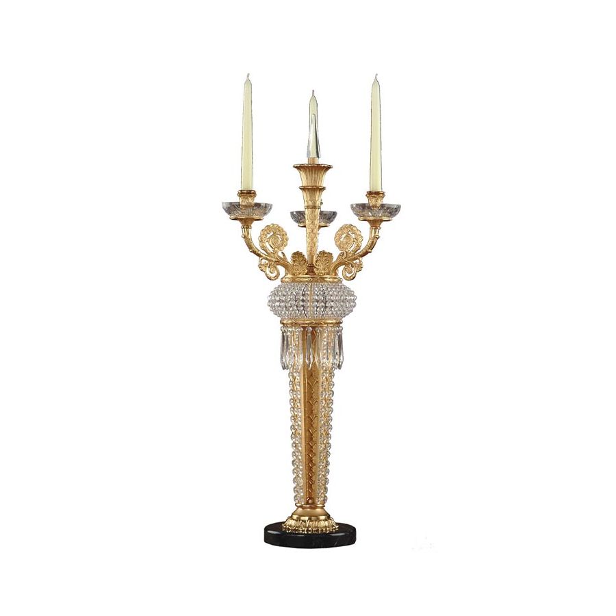 Candlestick / Antique Gold Plated finish