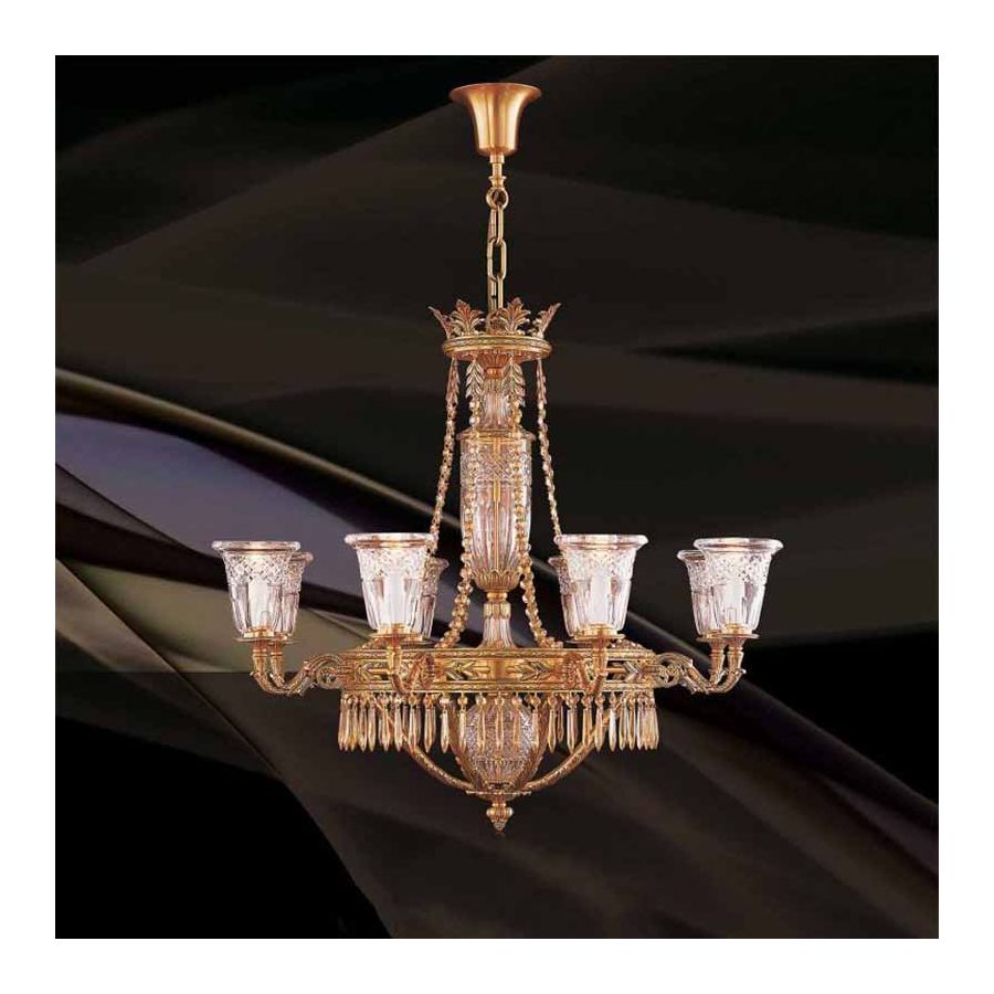 French Gold finish with Amber Crystal