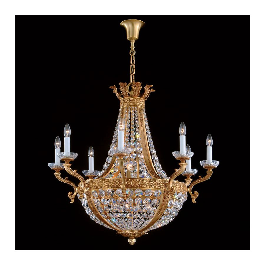 French Gold finish, Swarovski elements type crystal