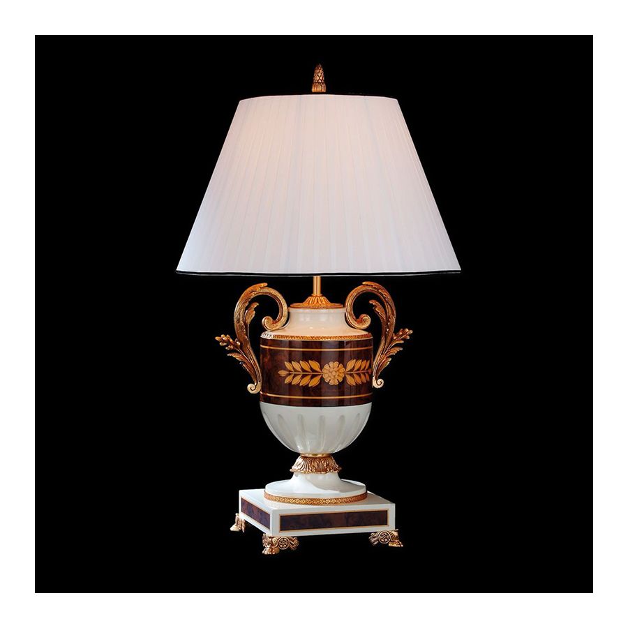 White Pleated Lamp Shade