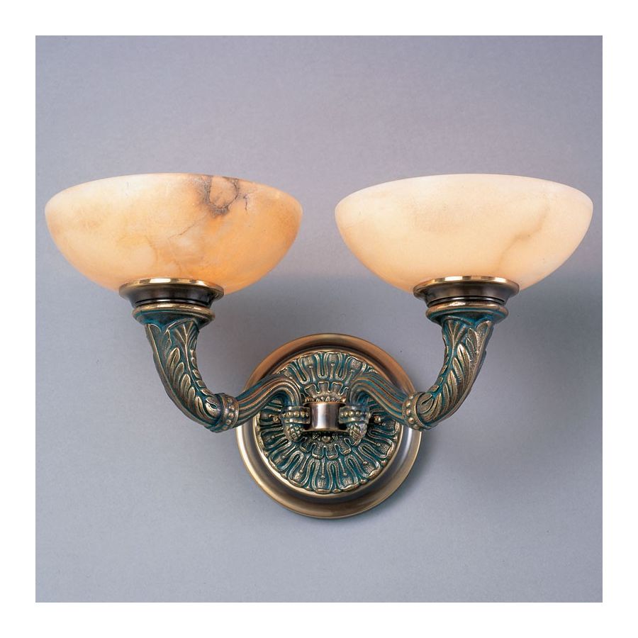 Antique Brass Green Patina finish