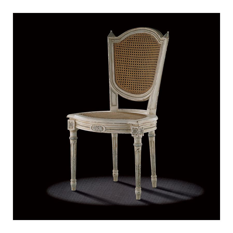 Antique White Blue Rechampi finish