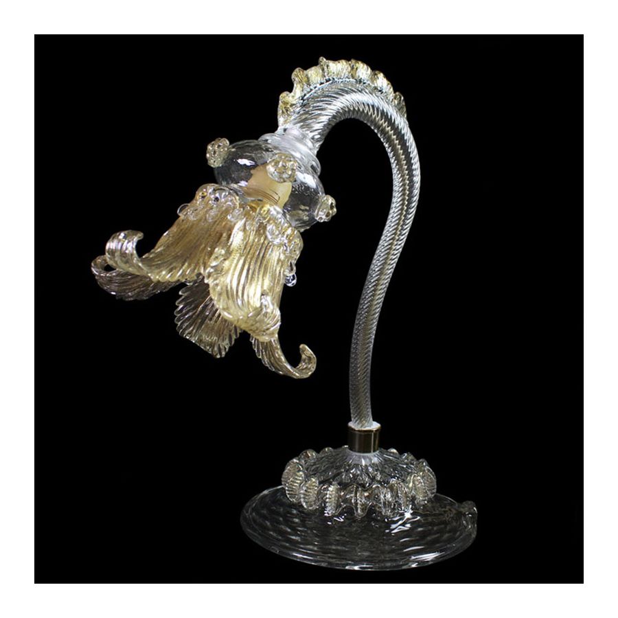 Clear with Gold Glass