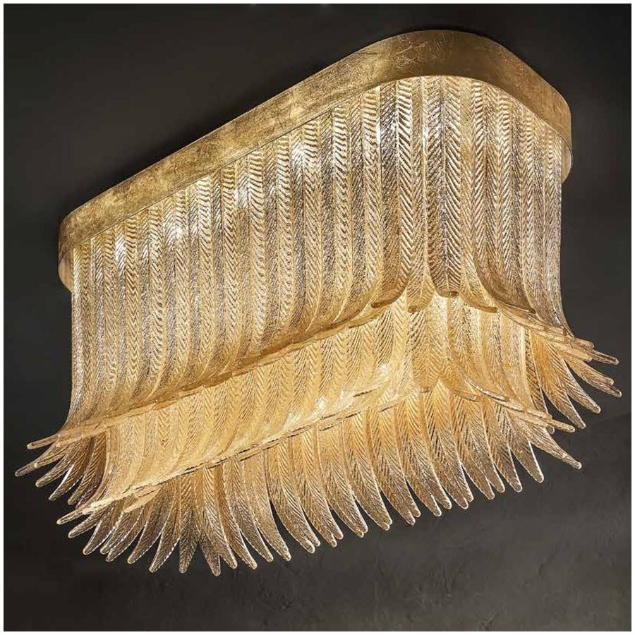 Finish metal: Gold leaf MXD, Glass colour: Clear gold colour COF G