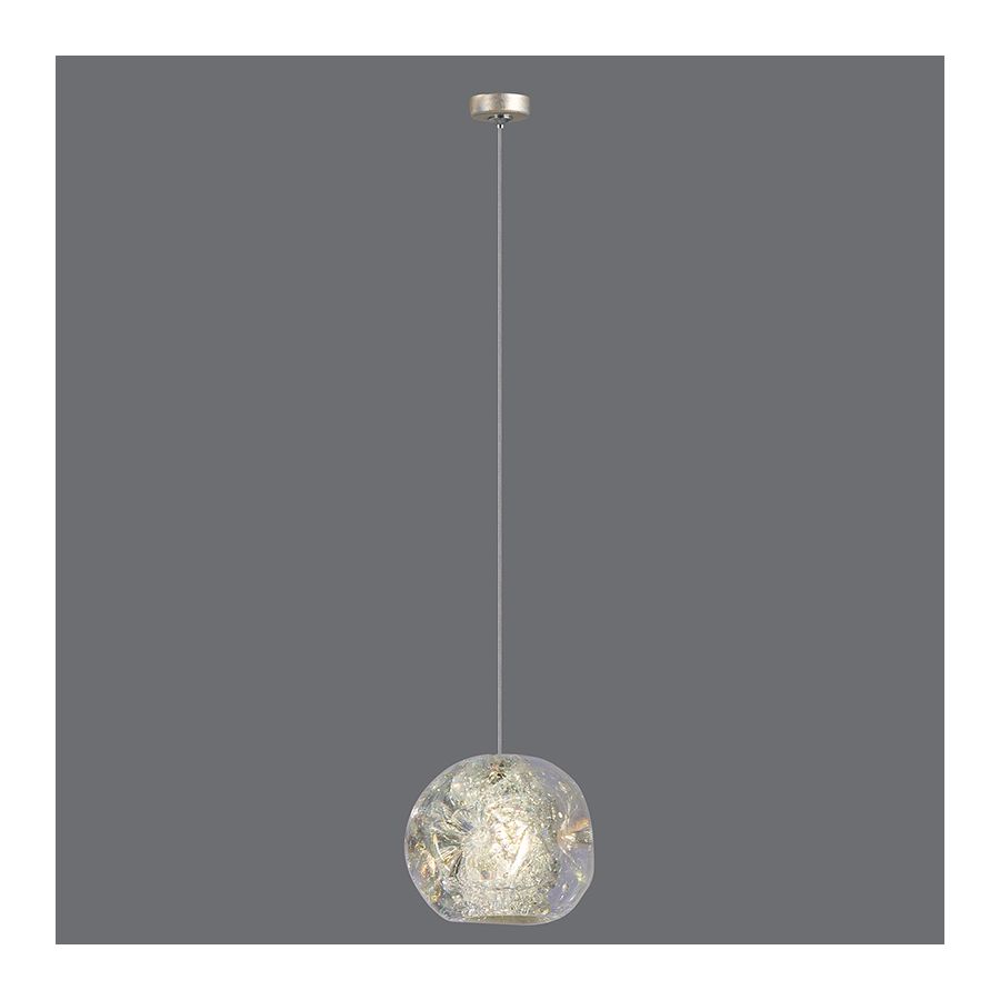 Gold-toned silver leaf finish