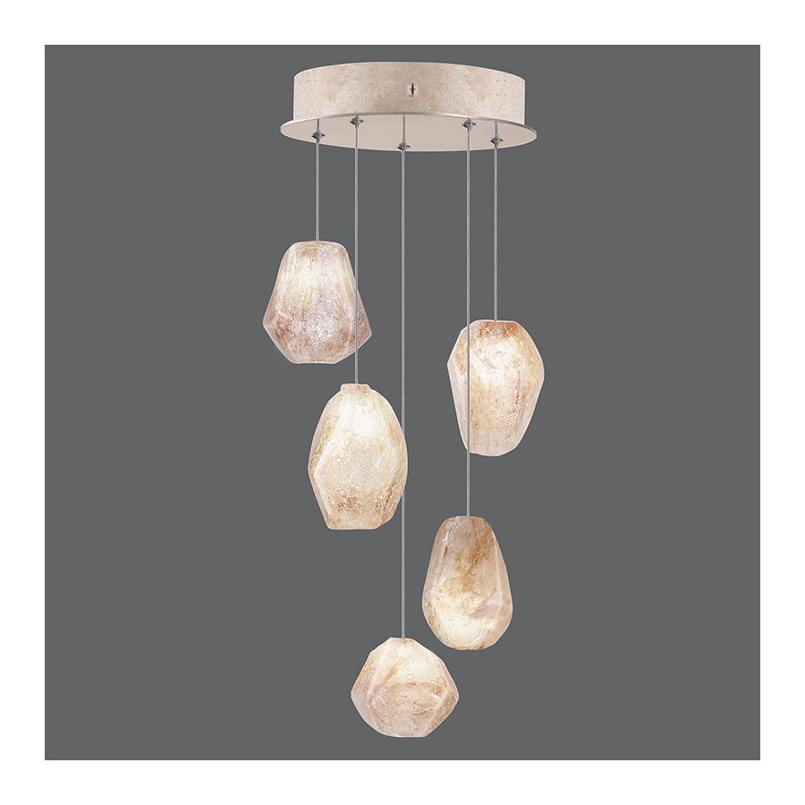 Gold-toned silver leaf finish