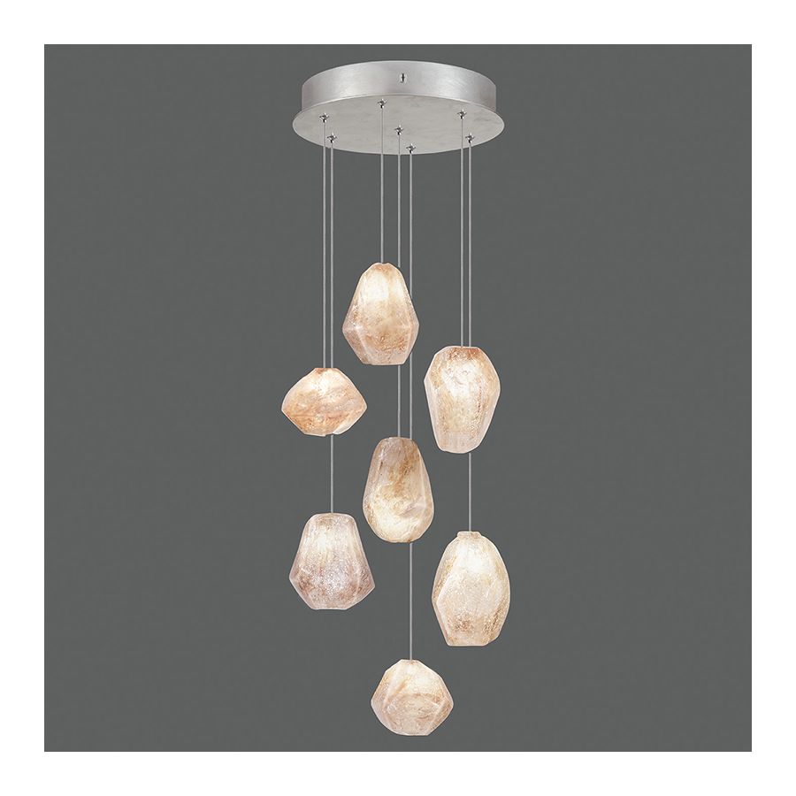 Platinized silver leaf finish