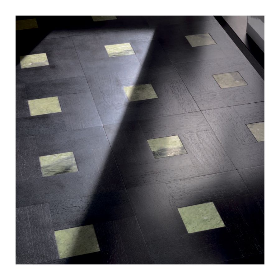 Wood Finish: Wengè Dark; Marble Finish: Green