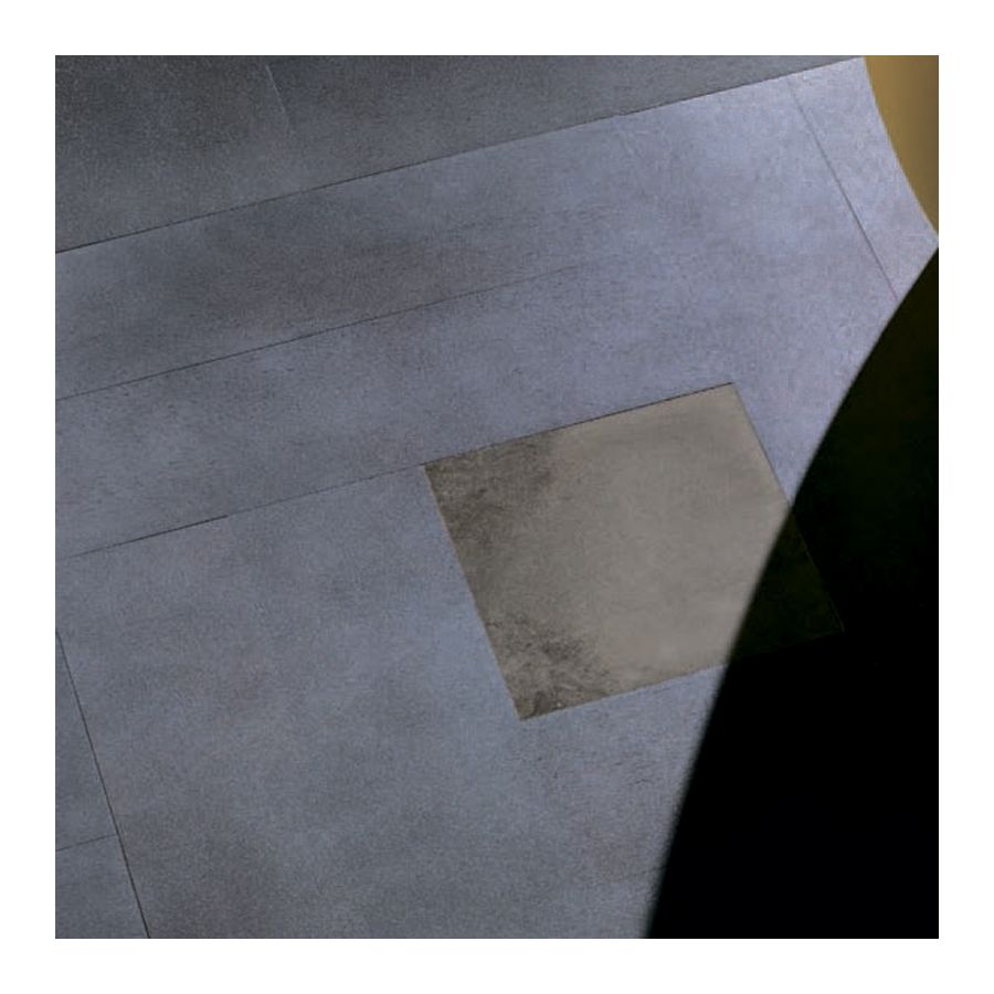 Wood Finish: Walnut Grey; Marble Finish: Brown