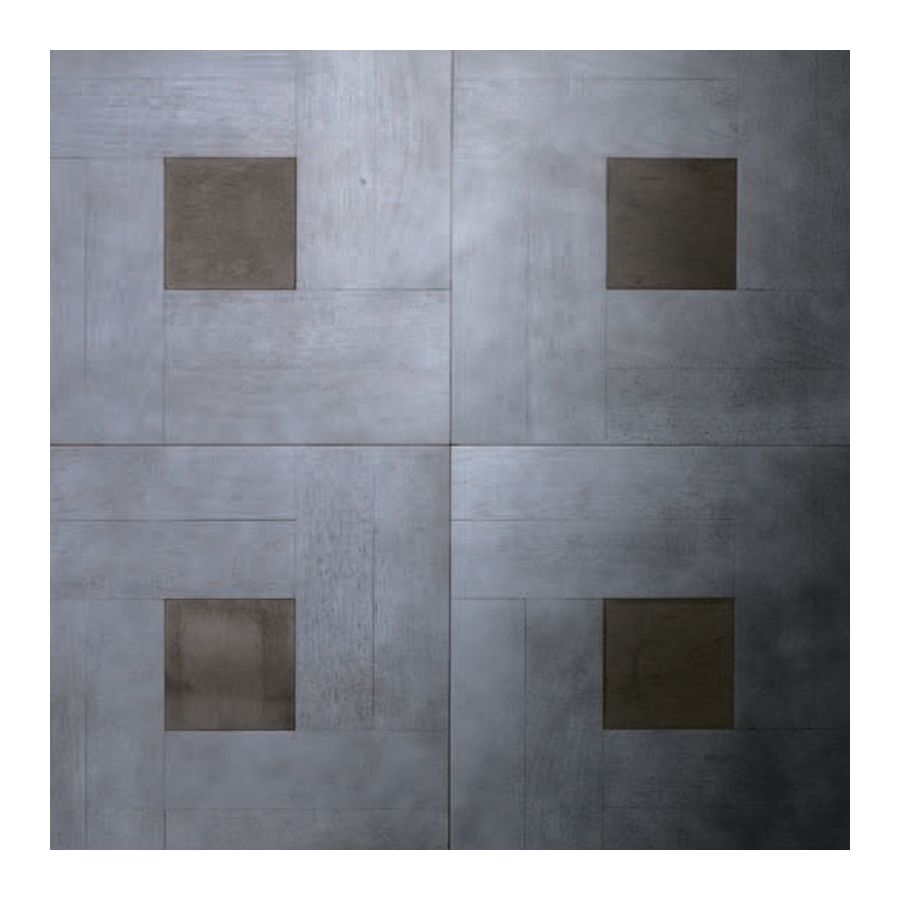 Wood Finish: Walnut Grey; Marble Finish: Brown