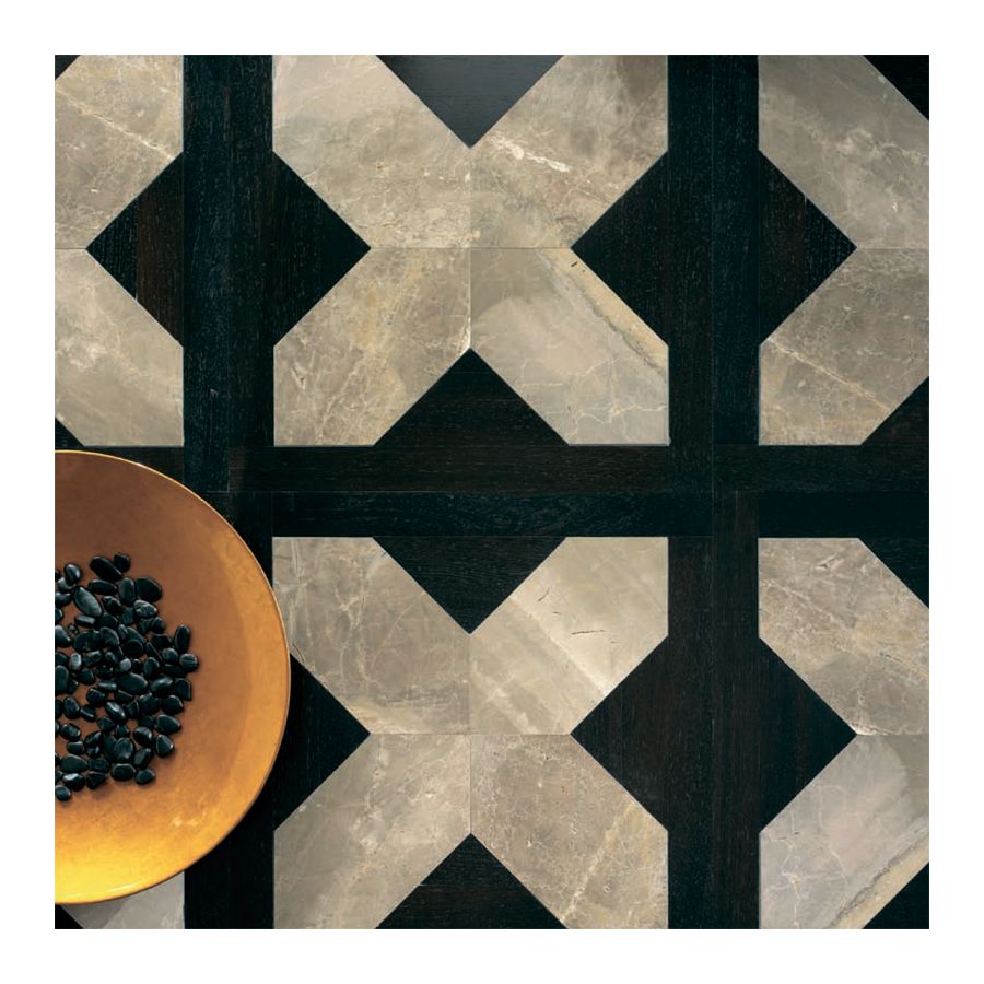 Wood Finish: Dark Wengè; Marble Finish: Grey