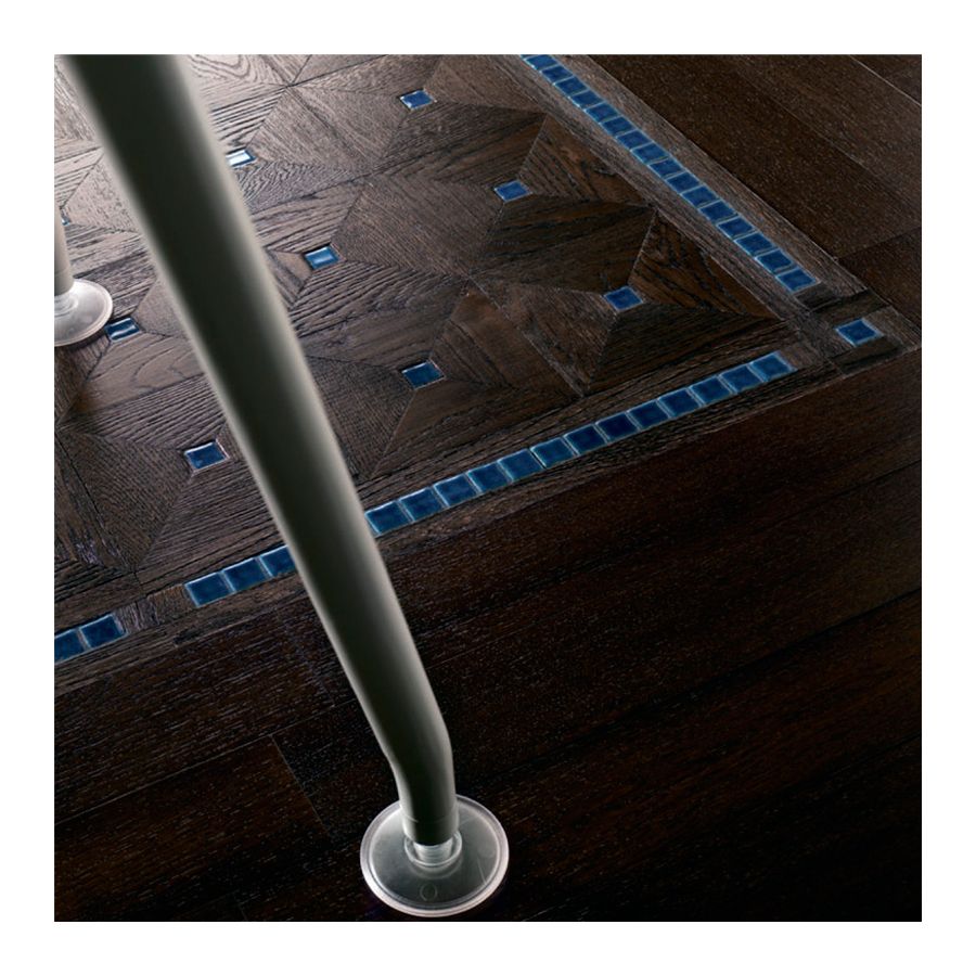 Wood Finish: Oak Black; Mosaic Finish: Blu