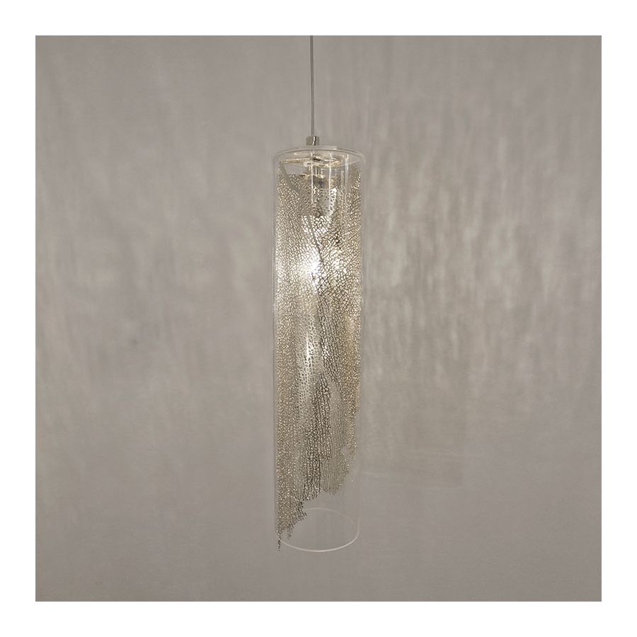 Pendant lamp / Silver finish
