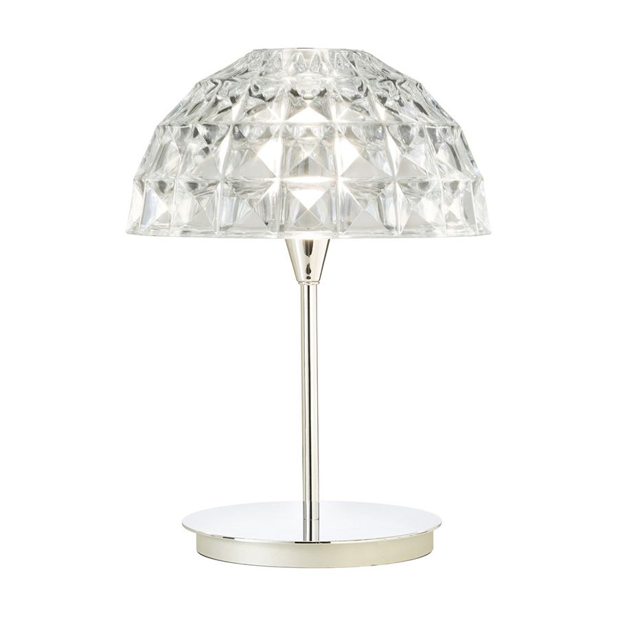 Chrome finish, Transparent glass