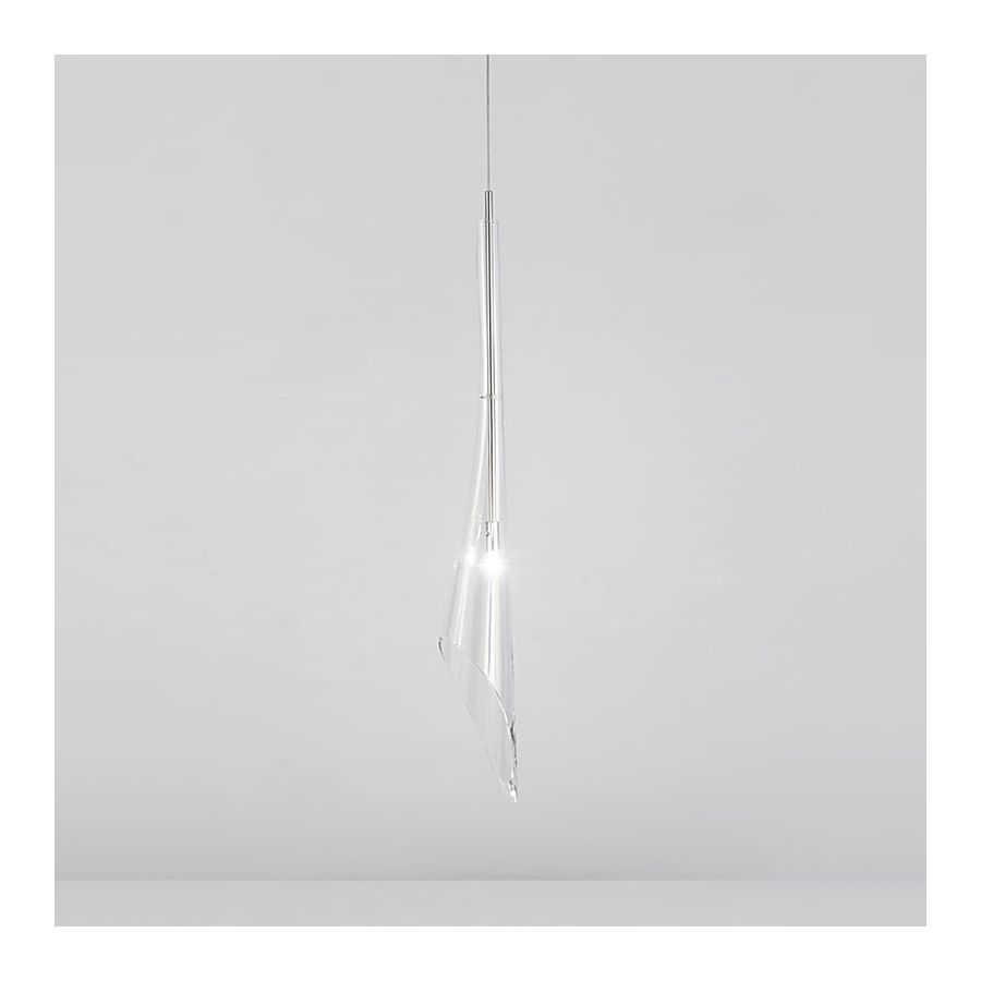 Pendant lamp / Clear crystal diffuser
